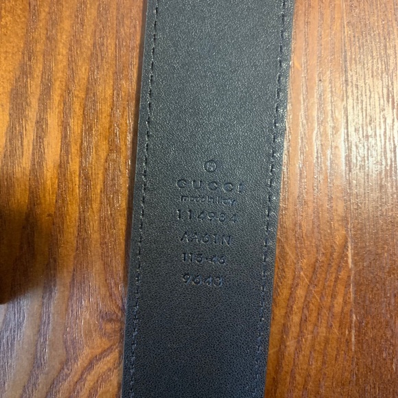 Double GG black & brown belt NEW sizes 32-36 - Picture 3 of 3